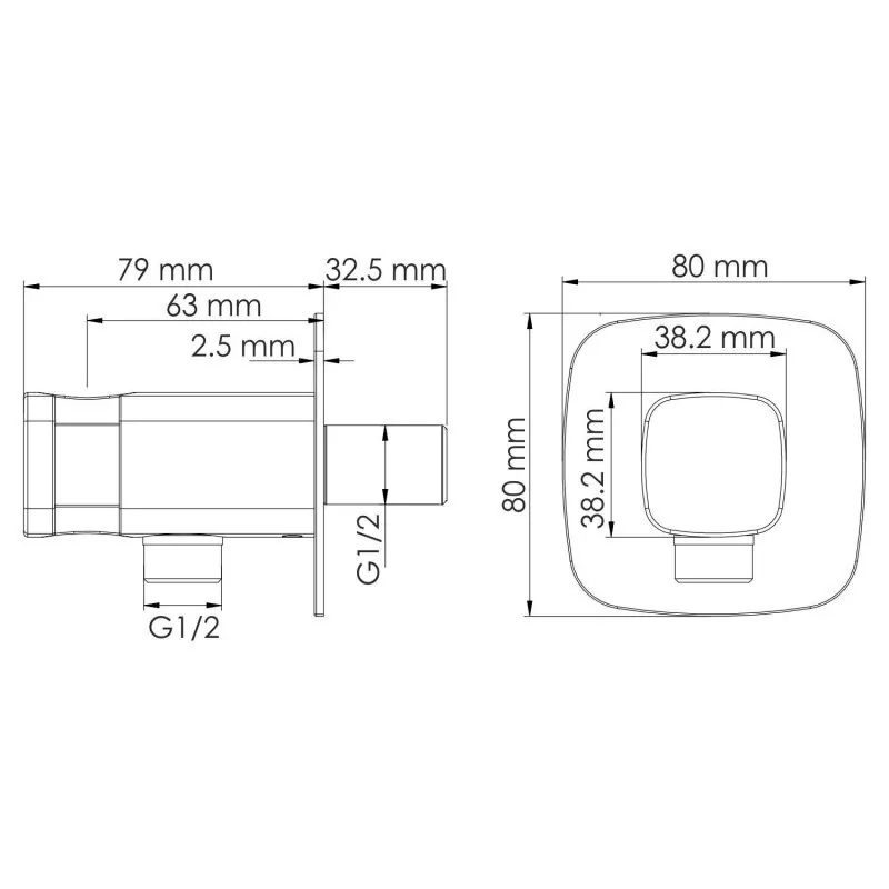 Подключение шланга Wasserkraft A327 черный Soft-touch